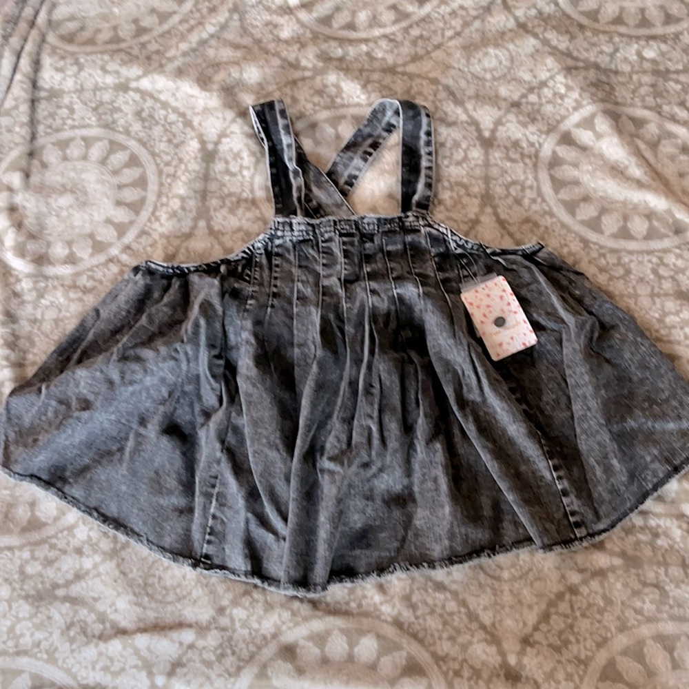 Denim Free People Crop Top (SOLD)